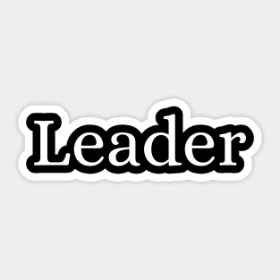 Leader Sticker